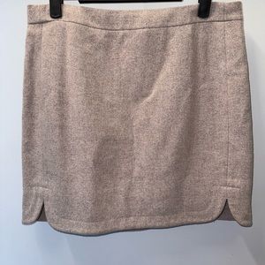 NWOT J. Crew Shirttail Wool Blend Skirt